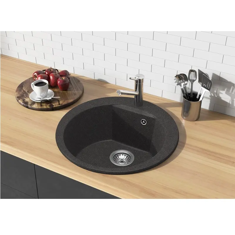 Мойка кухонная Polygran Atol 52 627437 Серый Мойка кухонная Polygran Atol 52 627437 Серый — изображение 2