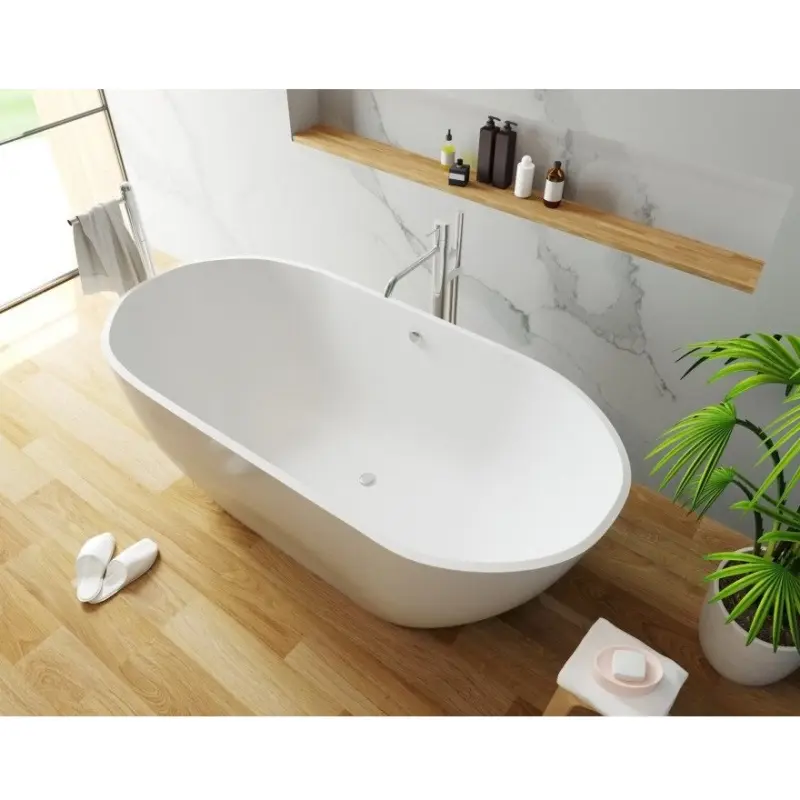 Ванна из литьевого мрамора Эстет Майами 168х78,5 Белый ФР-00003615 Ванна из литьевого мрамора Эстет Майами 168х78,5 Белый ФР-00003615 — изображение 2