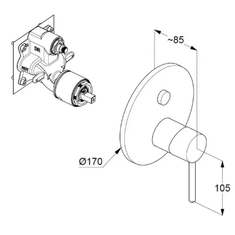 Душевая встройка Kludi Bozz Хром глянцевый 386710576 Душевая встройка Kludi Bozz Хром глянцевый 386710576 — изображение 3
