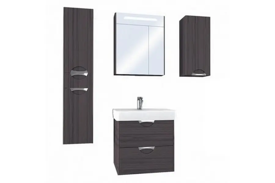 Шкаф зеркальный Aquaton Сильва 60 дуб макиато 1A216202SIW50 Шкаф зеркальный Aquaton Сильва 60 дуб макиато 1A216202SIW50 — изображение 3