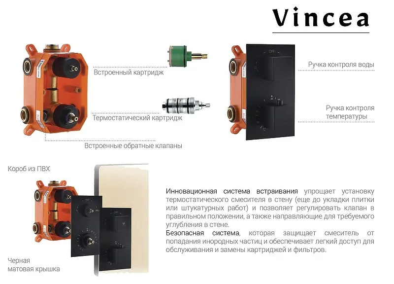 Душевая система Vincea VSF Хром глянцевый VSFW-104TCH Душевая система Vincea VSF Хром глянцевый VSFW-104TCH — изображение 3