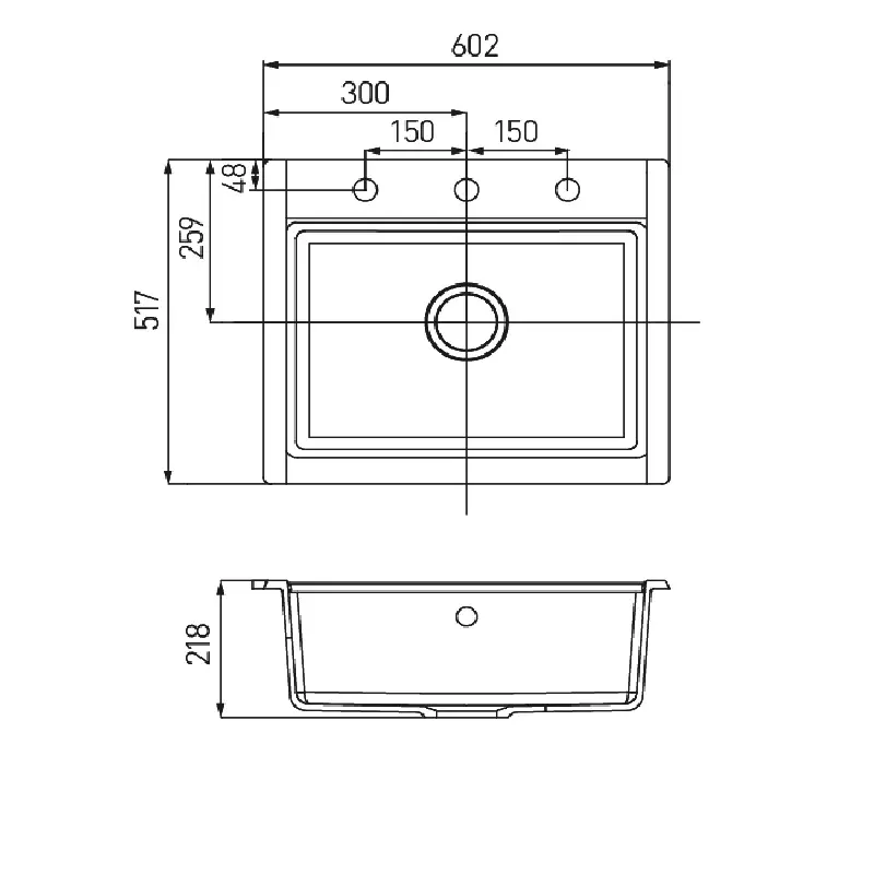Мойка кухонная Aquaton Делия 60 Кофе 1A715232LD280 Мойка кухонная Aquaton Делия 60 Кофе 1A715232LD280 — изображение 3