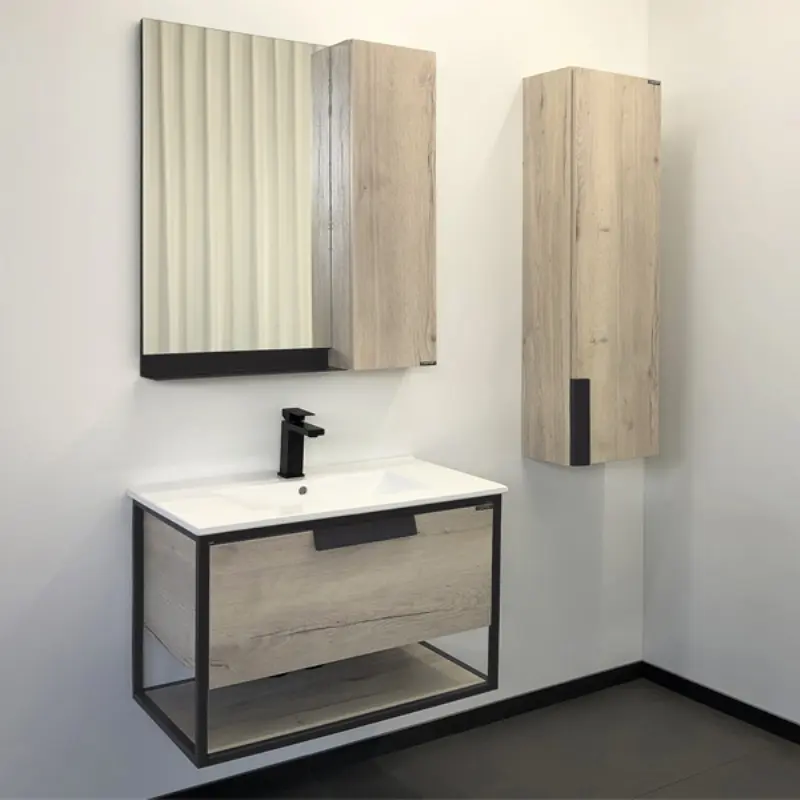 Пенал подвесной Comforty Бонн 34 Графит / Дуб дымчатый 00-00008476 Пенал подвесной Comforty Бонн 34 Графит / Дуб дымчатый 00-00008476 — изображение 3