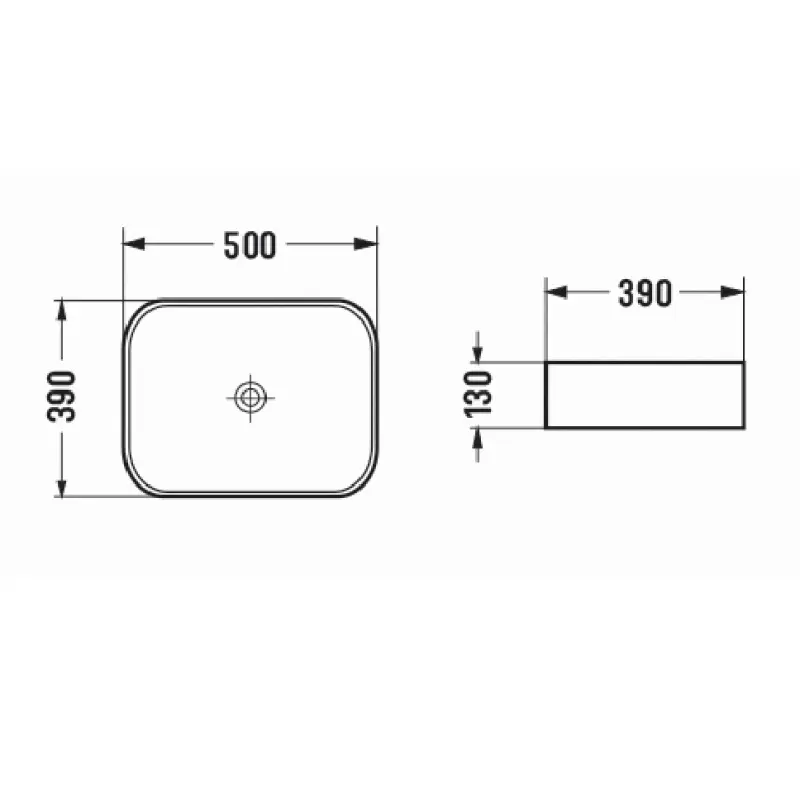 Раковина накладная Azario AZ 50х39 Белый матовый AZ-78109-MW Раковина накладная Azario AZ 50х39 Белый матовый AZ-78109-MW — изображение 3