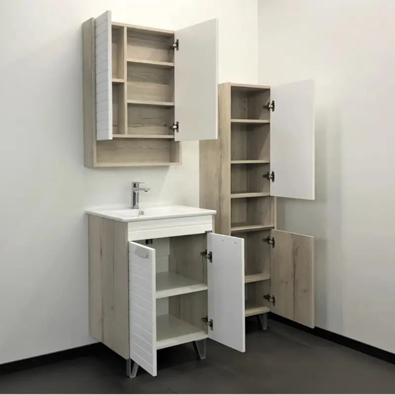 Пенал подвесной Comforty Клеон 40 Белый / Дуб дымчатый 00-00003947 Пенал подвесной Comforty Клеон 40 Белый / Дуб дымчатый 00-00003947 — изображение 3