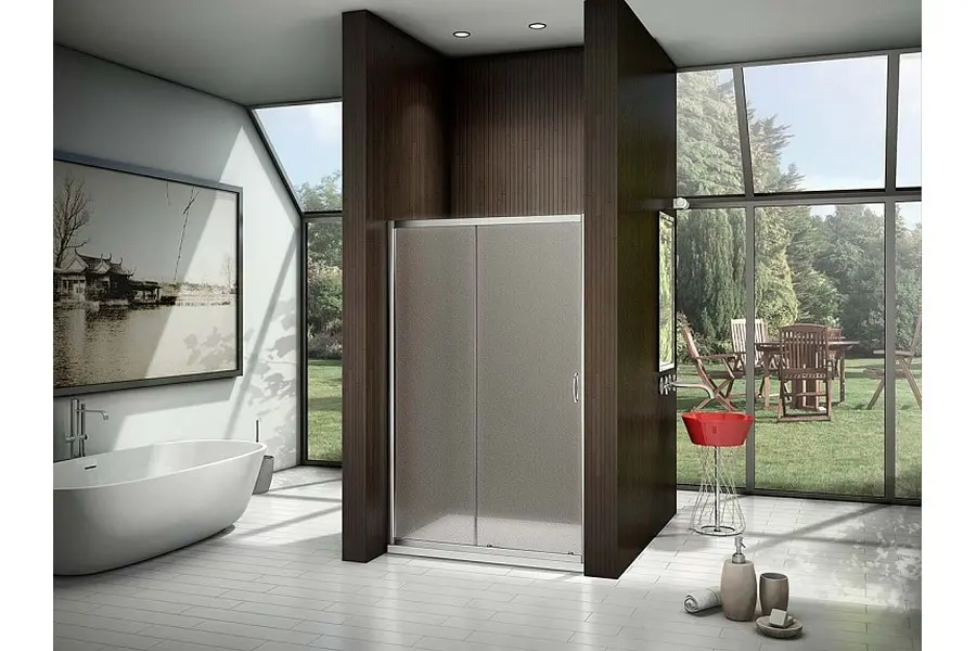 Душевая дверь Bas Latte 120х185 Хром / Прозрачное Душевая дверь Bas Latte 120х185 Хром / Прозрачное — изображение 3