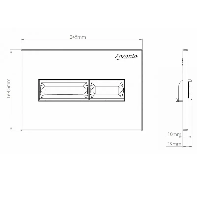Инсталляция Loranto + унитаз Canto с сиденьем + кнопка смыва Line Черная матовая 4501+7323+CS-203HM-MB Инсталляция Loranto + унитаз Canto с сиденьем + кнопка смыва Line Черная матовая 4501+7323+CS-203HM-MB — изображение 3