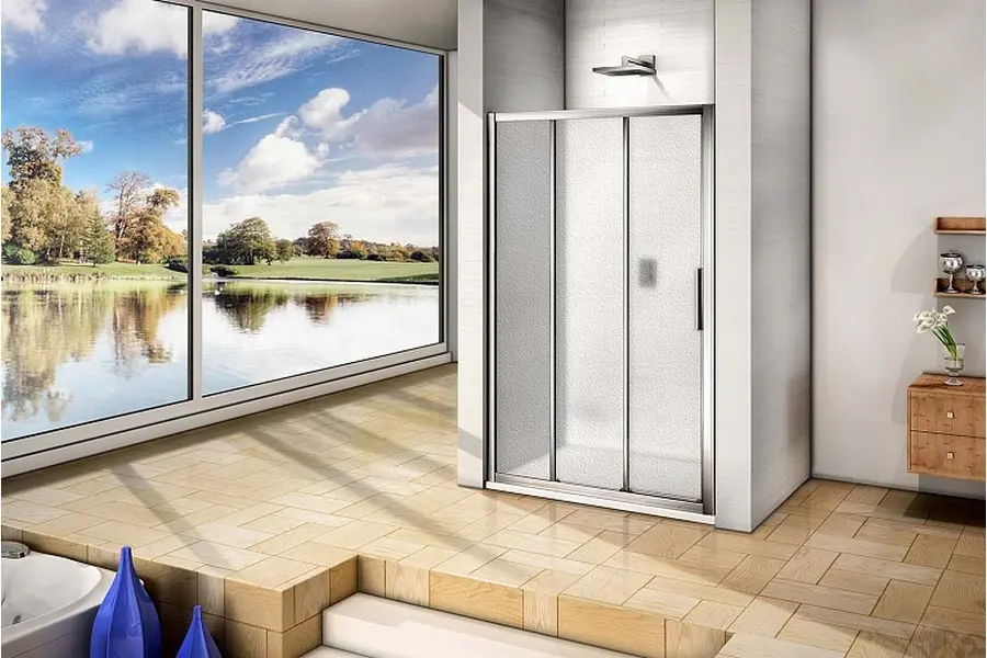 Душевая дверь Bas Orion 140х185 Хром / Грейп Душевая дверь Bas Orion 140х185 Хром / Грейп — изображение 3