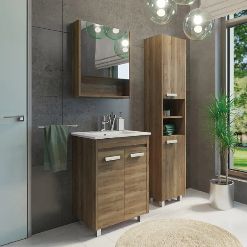 Тумба напольная Comforty Марио 61 + раковина Дуб темный 00-00004155 Тумба напольная Comforty Марио 61 + раковина Дуб темный 00-00004155 — изображение 3