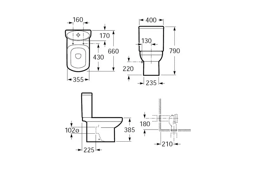 Унитаз-компакт Roca Dama Senso с сиденьем Унитаз-компакт Roca Dama Senso с сиденьем — изображение 3
