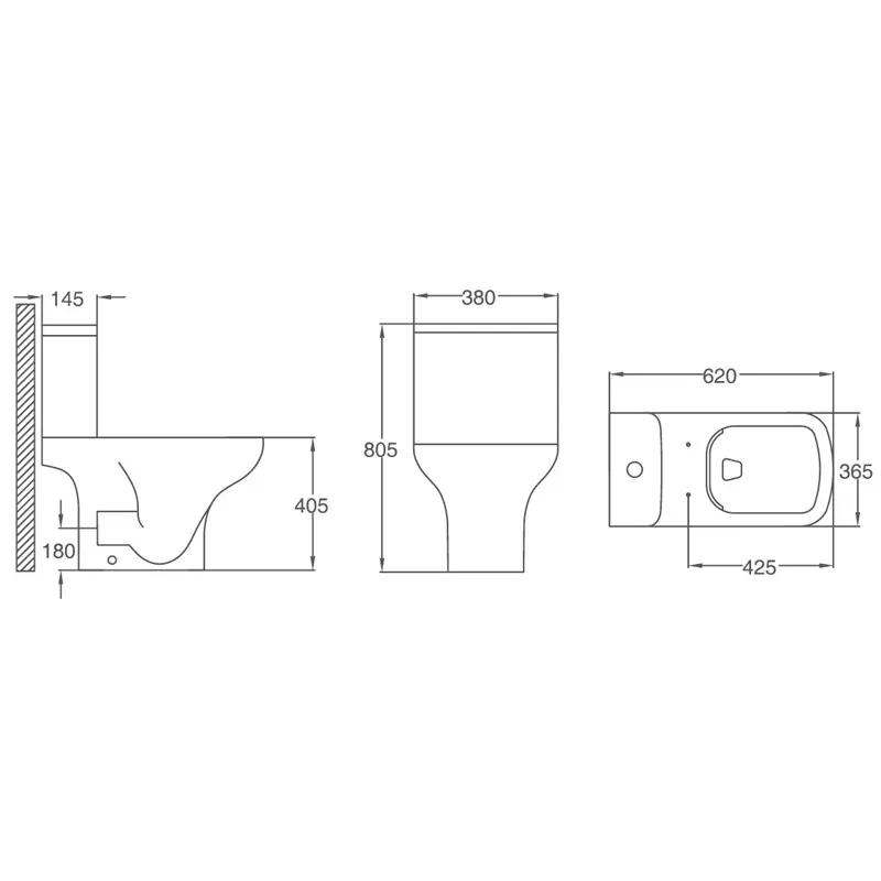 Унитаз-компакт Azario Alba Белый AZ-8323 GB Унитаз-компакт Azario Alba Белый AZ-8323 GB — изображение 3