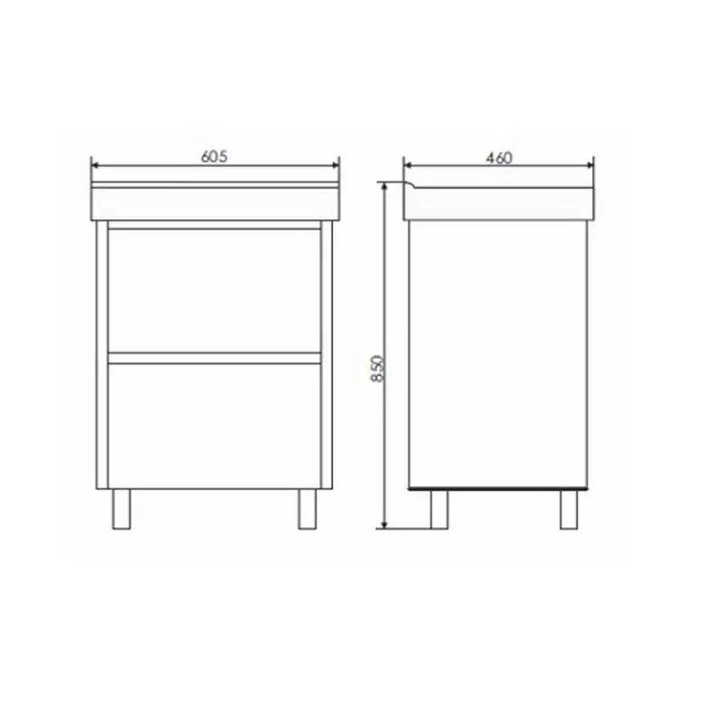 Тумба напольная Comforty Дублин 60 + раковина Белый глянец 00004137134CF Тумба напольная Comforty Дублин 60 + раковина Белый глянец 00004137134CF — изображение 3