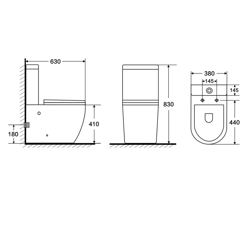 Унитаз-компакт Azario Corsa Белый AZ-2062S Унитаз-компакт Azario Corsa Белый AZ-2062S — изображение 3