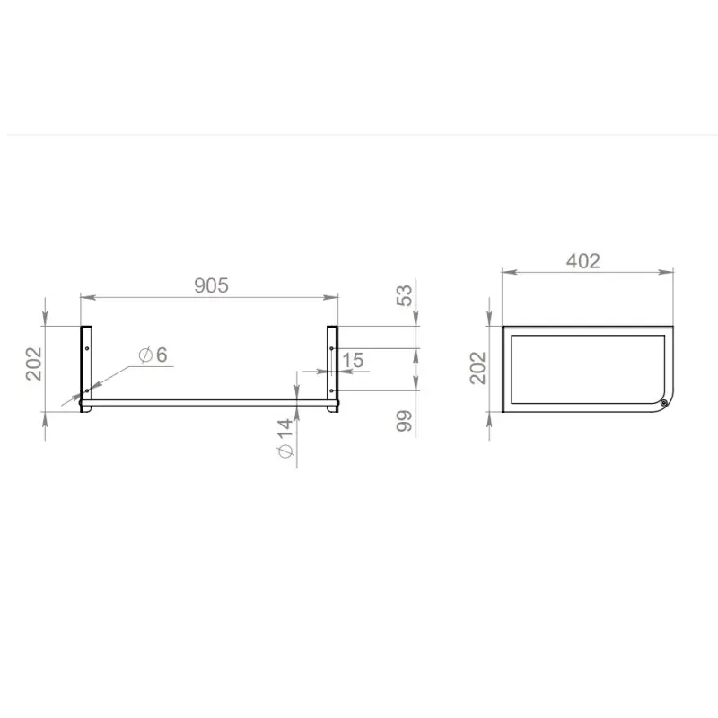 Столешница Uperwood Tanos 90,5 с креплением Дерево светлое Столешница Uperwood Tanos 90,5 с креплением Дерево светлое — изображение 3