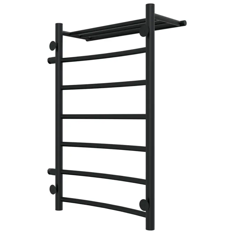 Полотенцесушитель водяной Laris Классик П7 80х50 правый Черный матовый 73208026ЧМ Полотенцесушитель водяной Laris Классик П7 80х50 правый Черный матовый 73208026ЧМ — изображение 3