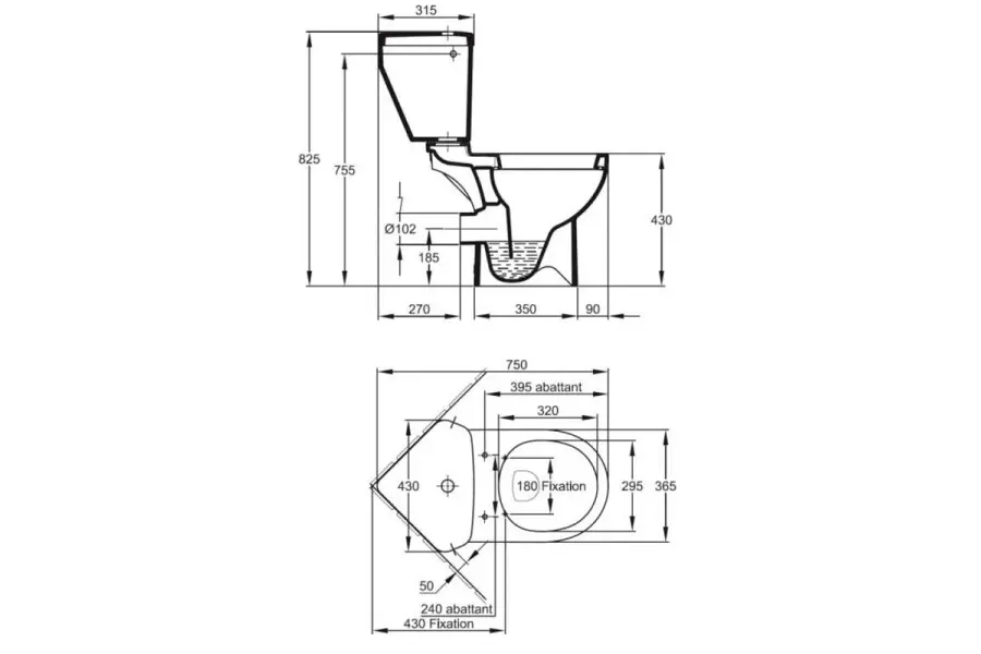 Унитаз-компакт Jacob Delafon Odeon Up 18557K с сиденьем Унитаз-компакт Jacob Delafon Odeon Up 18557K с сиденьем — изображение 3