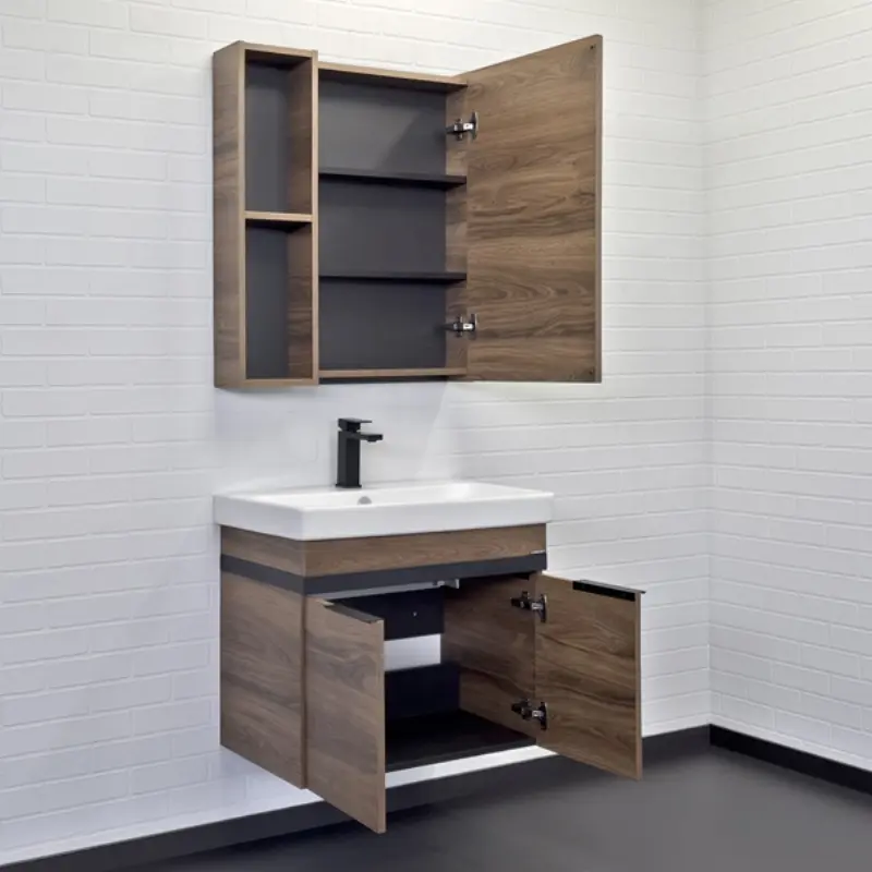 Тумба подвесная Comforty Соло 70,5 + раковина Дуб темно-коричневый 00-00010978CF Тумба подвесная Comforty Соло 70,5 + раковина Дуб темно-коричневый 00-00010978CF — изображение 3