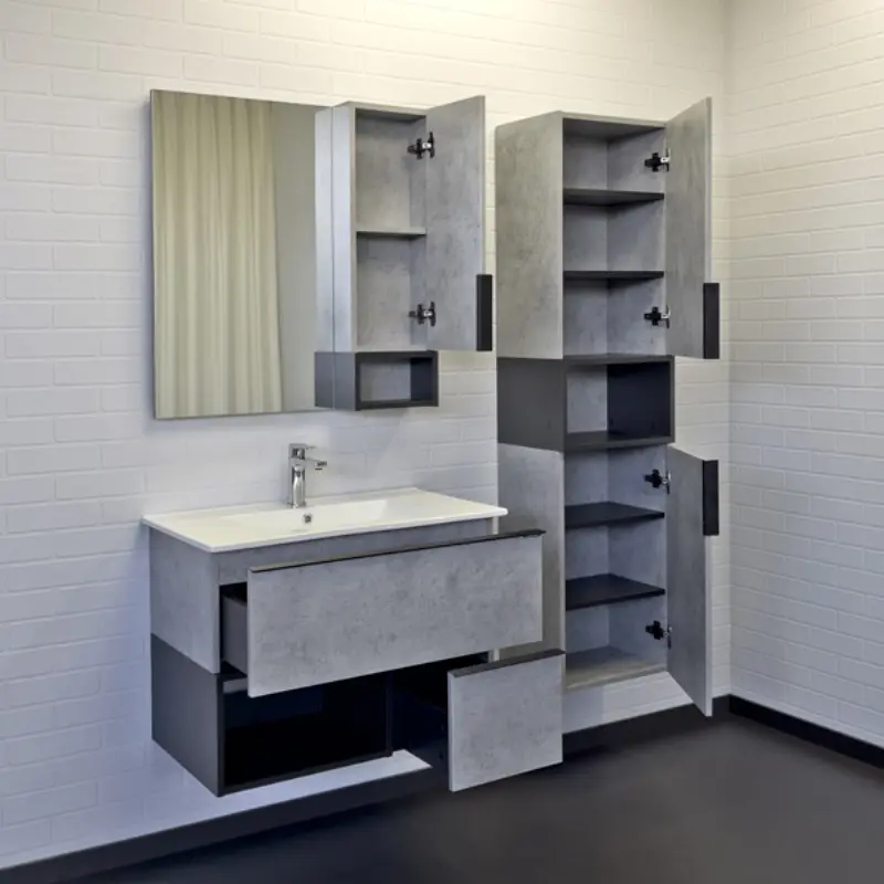 Тумба подвесная Comforty Франкфурт 75 + раковина Бетон светлый 00-00011080CF Тумба подвесная Comforty Франкфурт 75 + раковина Бетон светлый 00-00011080CF — изображение 3