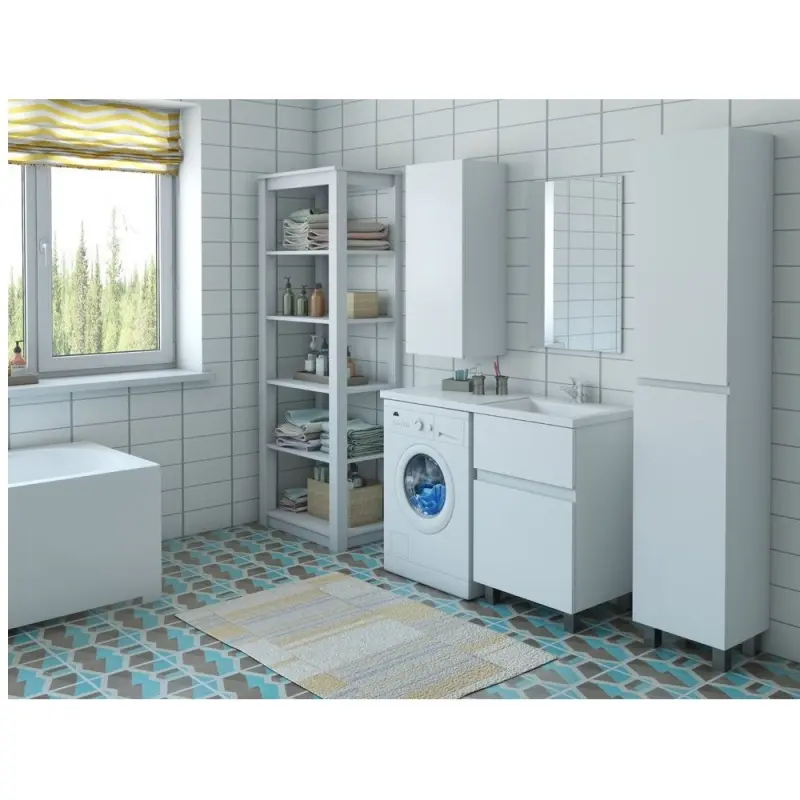 Тумба напольная Эстет Dallas Luxe под стиральную машину 115 с раковиной Белый ФР-00002299 Тумба напольная Эстет Dallas Luxe под стиральную машину 115 с раковиной Белый ФР-00002299 — изображение 3