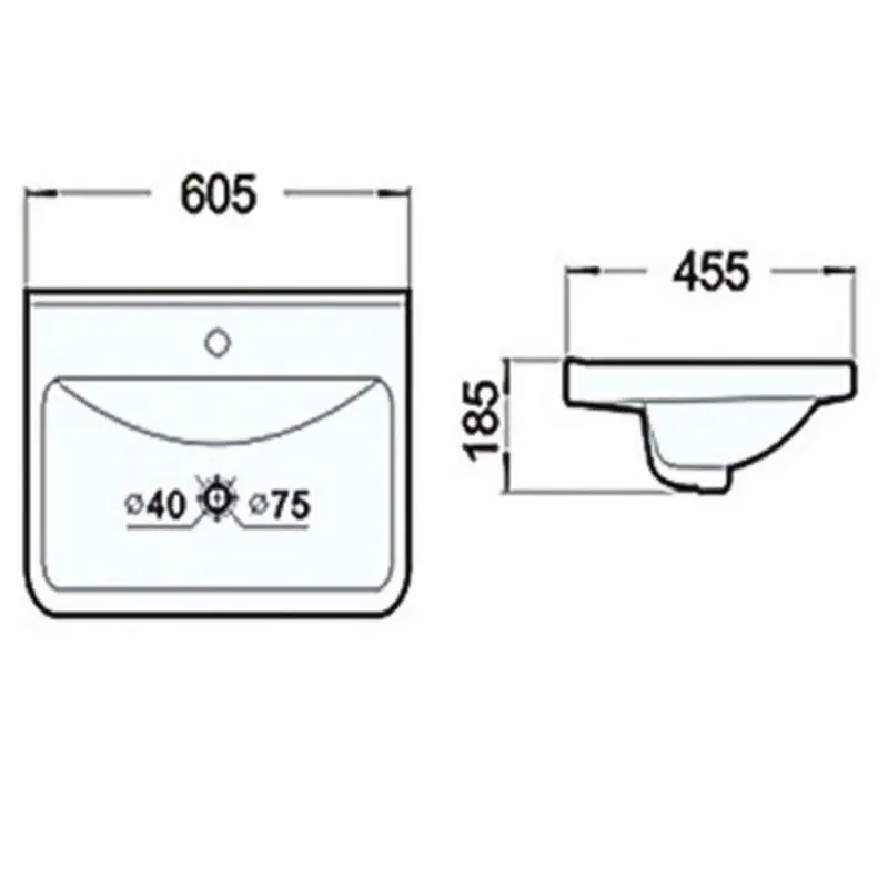 Раковина мебельная Comforty Overbuild 60,5х45,5 Белый глянцевый 3126698 Раковина мебельная Comforty Overbuild 60,5х45,5 Белый глянцевый 3126698 — изображение 3