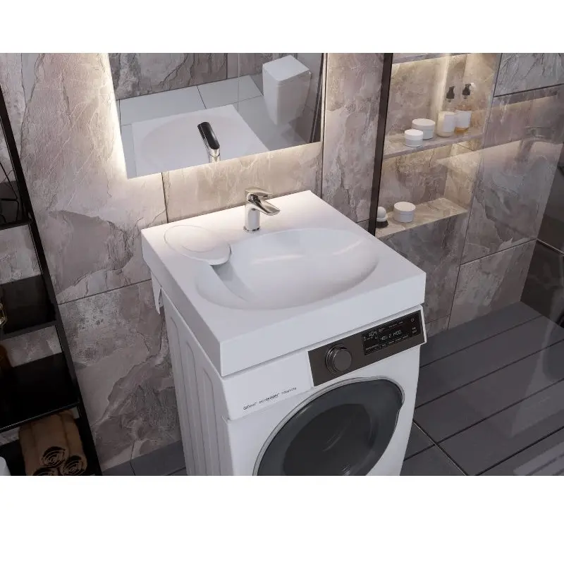 Раковина на стиральную машину Paola Liguria 60х60 Белый Раковина на стиральную машину Paola Liguria 60х60 Белый — изображение 3