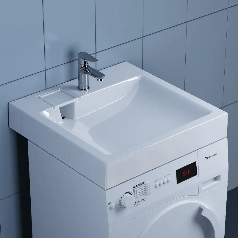 Раковина на стиральную машину Paola Siena 60х60 Белый Раковина на стиральную машину Paola Siena 60х60 Белый — изображение 3