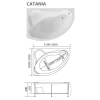 Ванна акриловая 1MarKa Catania 160х110 левая Белый 01кт1610л — изображение 3