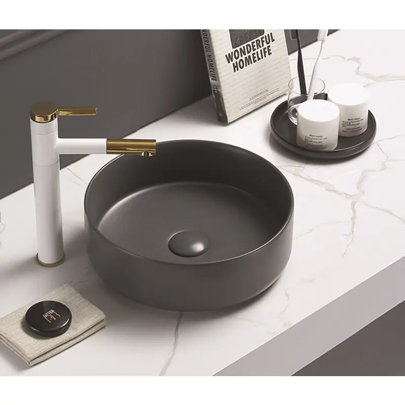 Раковина накладная Azario AZ 34,6х34,6 Серый матовый AZ-3134 MDG SP Раковина накладная Azario AZ 34,6х34,6 Серый матовый AZ-3134 MDG SP — изображение 3