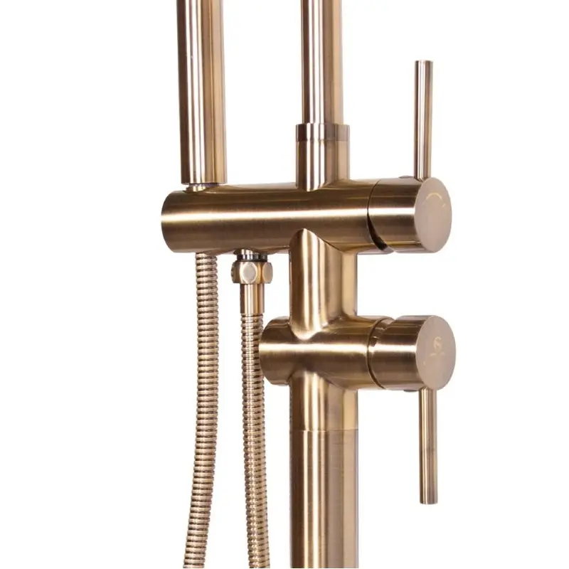 Смеситель напольный Grocenberg GB900 Бронза GB900BR Смеситель напольный Grocenberg GB900 Бронза GB900BR — изображение 3