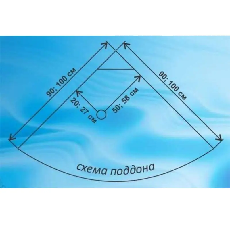 Душевая кабина Водный мир 90х90, Хром / Тонированное, Высокий поддон Душевая кабина Водный мир 90х90, Хром / Тонированное, Высокий поддон — изображение 3