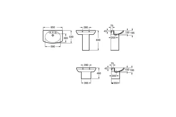 Пьедестал Roca Dama Senso Пьедестал Roca Dama Senso — изображение 2