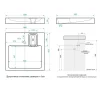 Раковина на стиральную машину Azario Beta 60х58,3 Белый CS00078301 — изображение 4