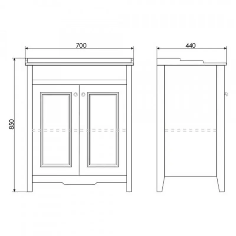 Тумба напольная Comforty Тбилиси 70 + раковина Белый глянец 00003132629CF Тумба напольная Comforty Тбилиси 70 + раковина Белый глянец 00003132629CF — изображение 4