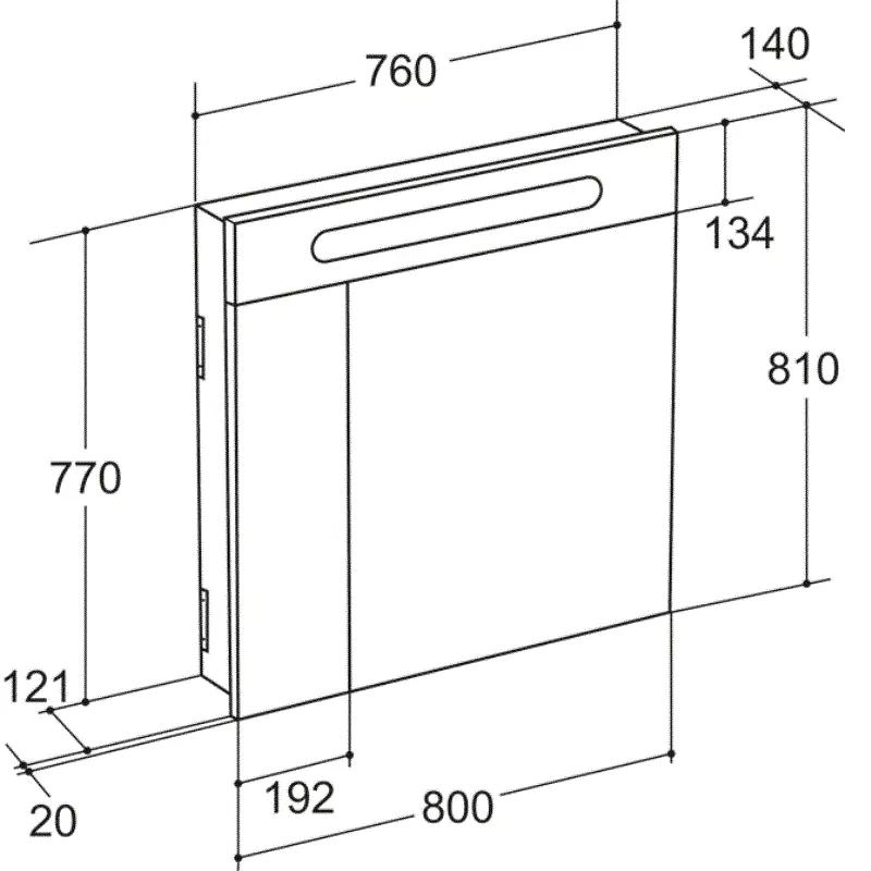 Шкаф зеркальный Roca Victoria Nord 80 Белый ZRU9000033 Шкаф зеркальный Roca Victoria Nord 80 Белый ZRU9000033 — изображение 4