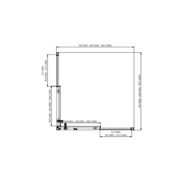 Душевой уголок Aquatek Ari 100х100 Черный / Прозрачное AQ ARI KV10020BL Душевой уголок Aquatek Ari 100х100 Черный / Прозрачное AQ ARI KV10020BL — изображение 4