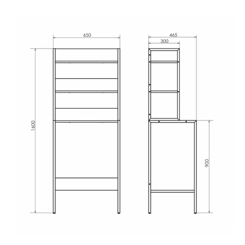 Стеллаж для стиральной машины Comforty Эдинбург 65 Бетон светлый 00-00011164CF Стеллаж для стиральной машины Comforty Эдинбург 65 Бетон светлый 00-00011164CF — изображение 4