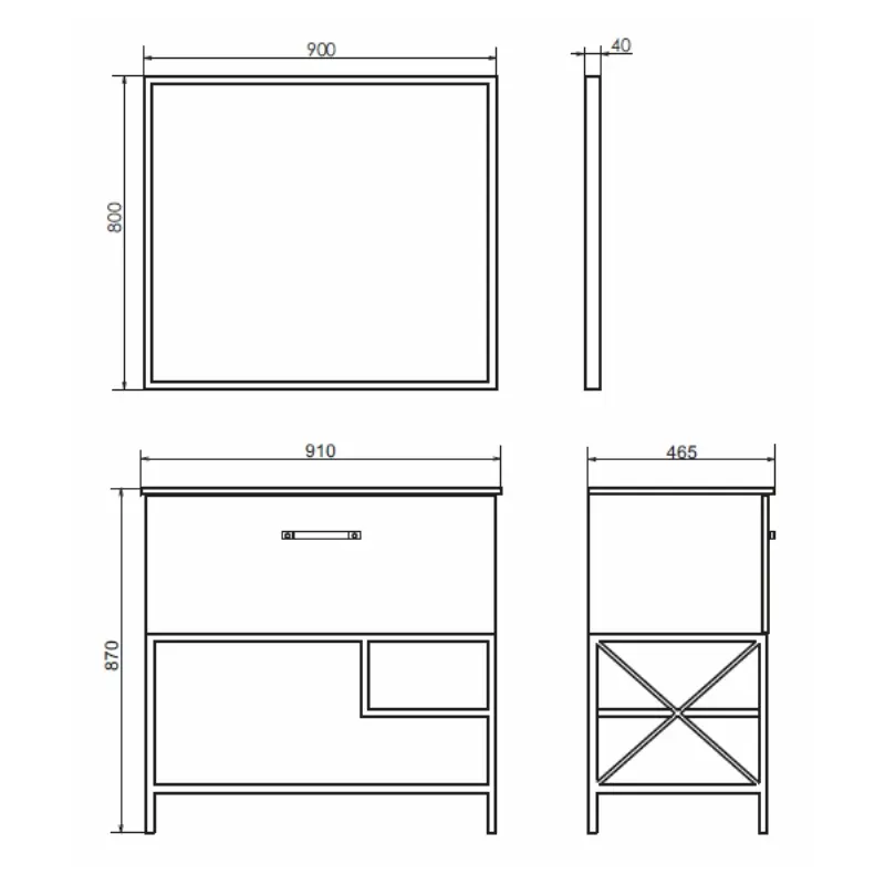 Тумба напольная Comforty Бредфорд 91 + раковина Дуб темный 00004148003CF Тумба напольная Comforty Бредфорд 91 + раковина Дуб темный 00004148003CF — изображение 4