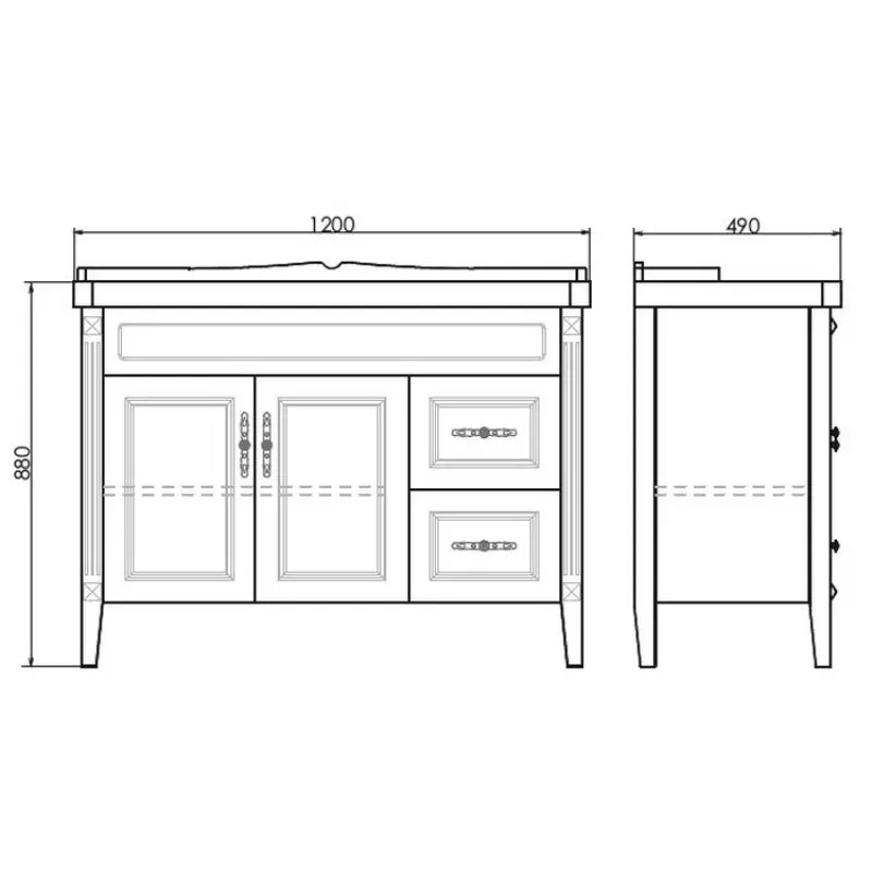 Тумба напольная Comforty Палермо 120 + раковина Белый 00004142367CF Тумба напольная Comforty Палермо 120 + раковина Белый 00004142367CF — изображение 4