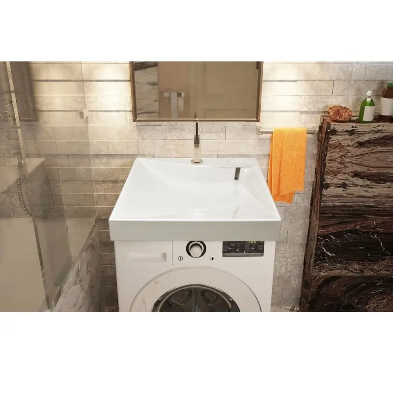 Раковина на стиральную машину Azario AZ 59,7х59,8 Белый CS00078505 Раковина на стиральную машину Azario AZ 59,7х59,8 Белый CS00078505 — изображение 4