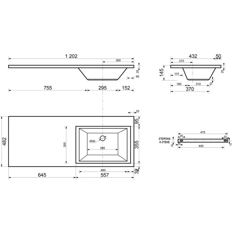 Тумба напольная Эстет Dallas Luxe под стиральную машину 120 с раковиной Белый ФР-00001923 Тумба напольная Эстет Dallas Luxe под стиральную машину 120 с раковиной Белый ФР-00001923 — изображение 4