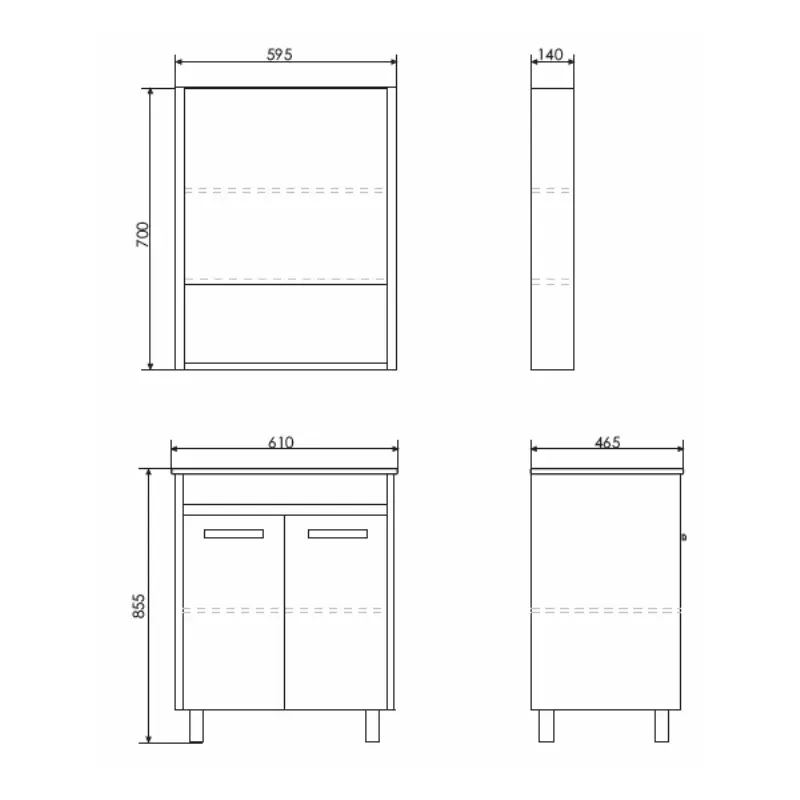 Тумба напольная Comforty Марио 61 + раковина Дуб темный 00-00004155 Тумба напольная Comforty Марио 61 + раковина Дуб темный 00-00004155 — изображение 4