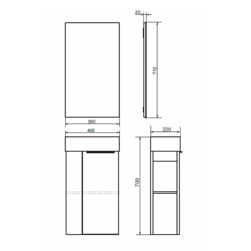 Тумба подвесная Comforty Матэ 40 + раковина Дуб дымчатый 00-00000833 Тумба подвесная Comforty Матэ 40 + раковина Дуб дымчатый 00-00000833 — изображение 4
