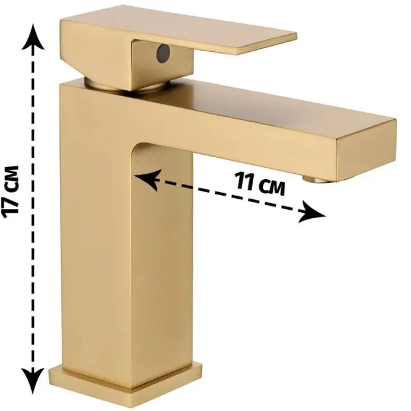 Смеситель для раковины Grocenberg GB200 Золото матовое GB2008MG Смеситель для раковины Grocenberg GB200 Золото матовое GB2008MG — изображение 4