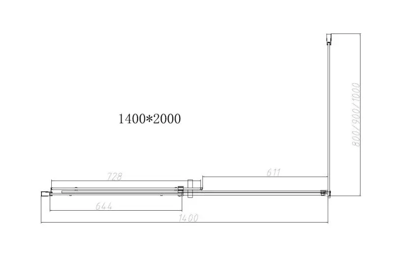 Душевой уголок Vincea Dice VSR-4D 140х80 Хром / Прозрачное VSR-4D8014CL Душевой уголок Vincea Dice VSR-4D 140х80 Хром / Прозрачное VSR-4D8014CL — изображение 4