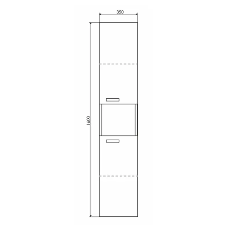 Пенал подвесной Comforty Никосия 35 Дуб темный 00-00009554CF Пенал подвесной Comforty Никосия 35 Дуб темный 00-00009554CF — изображение 4