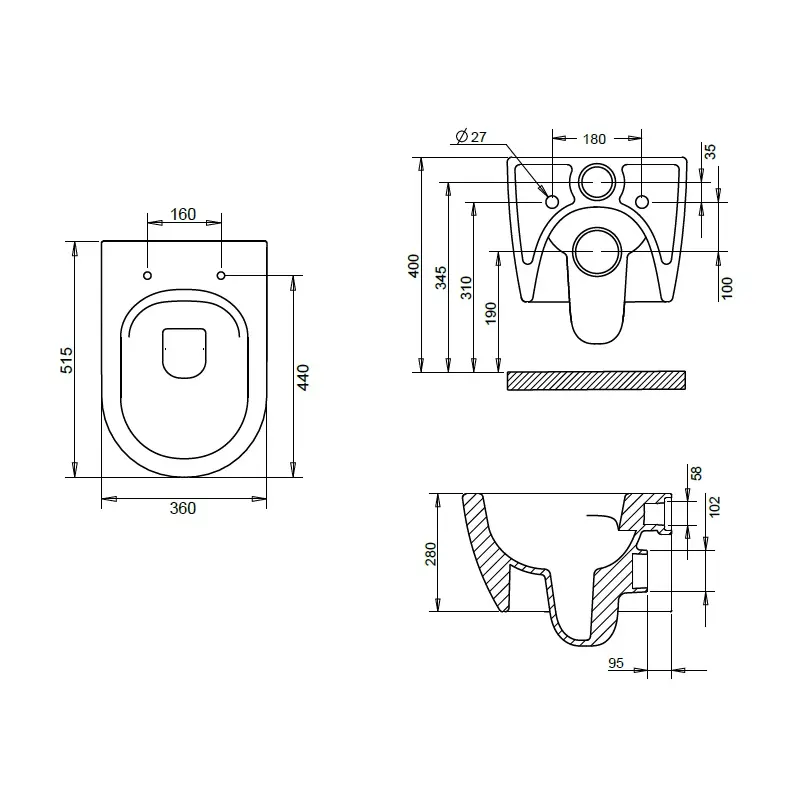 Унитаз подвесной Turavit Rondo с крышкой-сиденье Белый RND 5512+0411/2403 Унитаз подвесной Turavit Rondo с крышкой-сиденье Белый RND 5512+0411/2403 — изображение 4