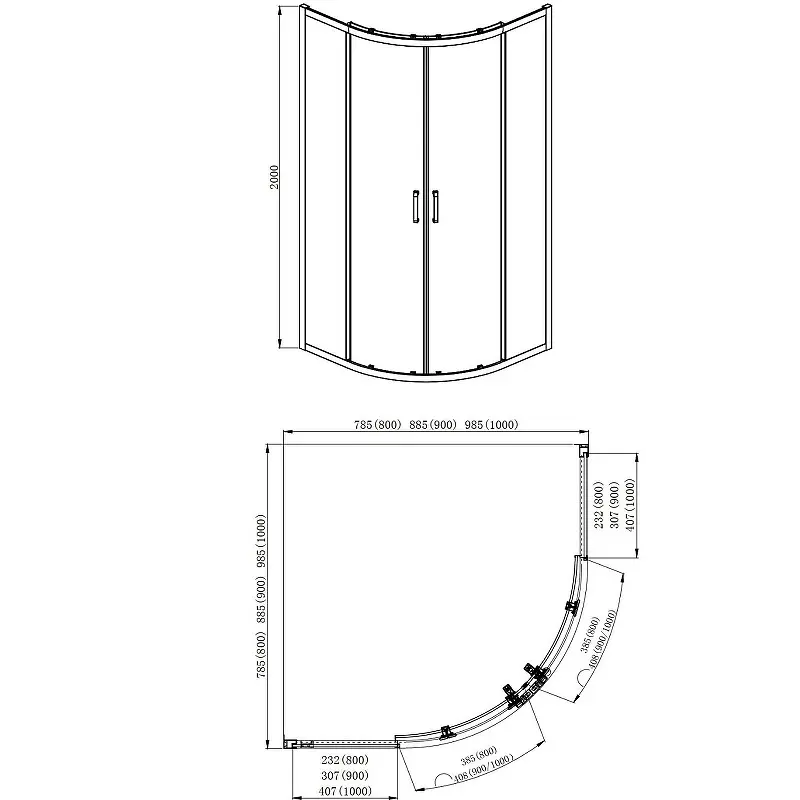 Душевой уголок Aquatek NAA 100х100 Хром / Прозрачное AQNAA2142-100 Душевой уголок Aquatek NAA 100х100 Хром / Прозрачное AQNAA2142-100 — изображение 4