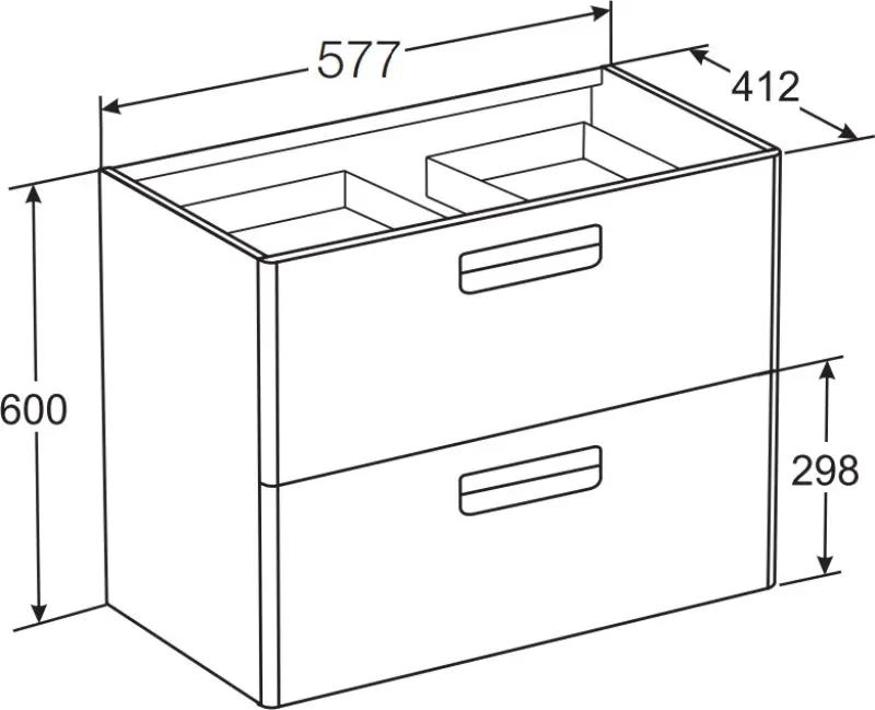 Тумба подвесная Roca Gap 60 Белый матовый ZRU9302734 Тумба подвесная Roca Gap 60 Белый матовый ZRU9302734 — изображение 4