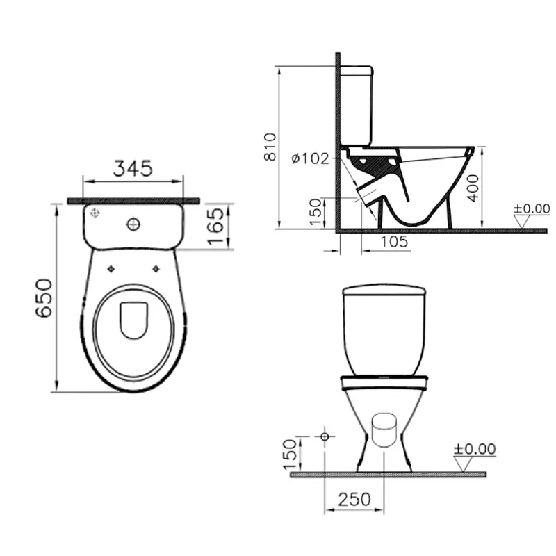 Унитаз-компакт Norm Blanc Белый Унитаз-компакт Norm Blanc Белый — изображение 5