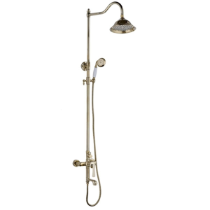 Душевая система Rush Flores с изливом Золото глянцевое FLG0835-5